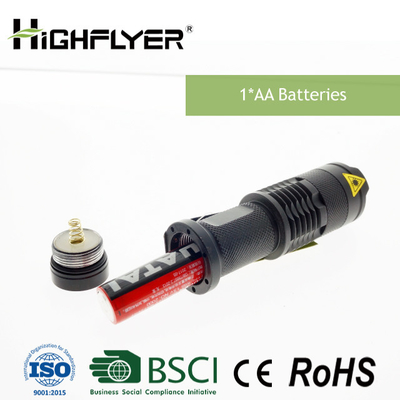جيب التركيز أدى المصباح ، 3W LED مصباح يدوي عالية الكثافة 200LM