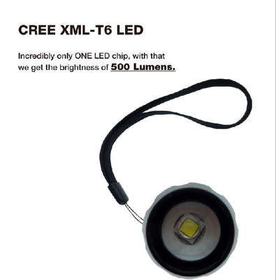 3 * AAA Batteries EDC LED مصباح يدوي XML T6 معدن الشعلة النمط التقليدي