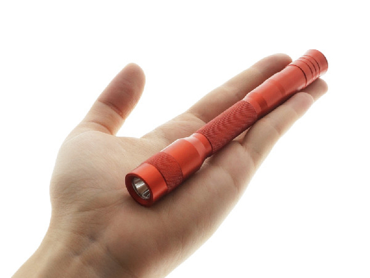 سوبر قوة Cree LED القلم مضيا سبائك الألومنيوم المواد 2 * AAA Batteries